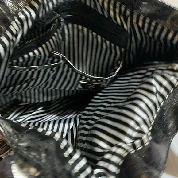 Vintage reign black & sparkling snake print handbag - Picture 6 of 13